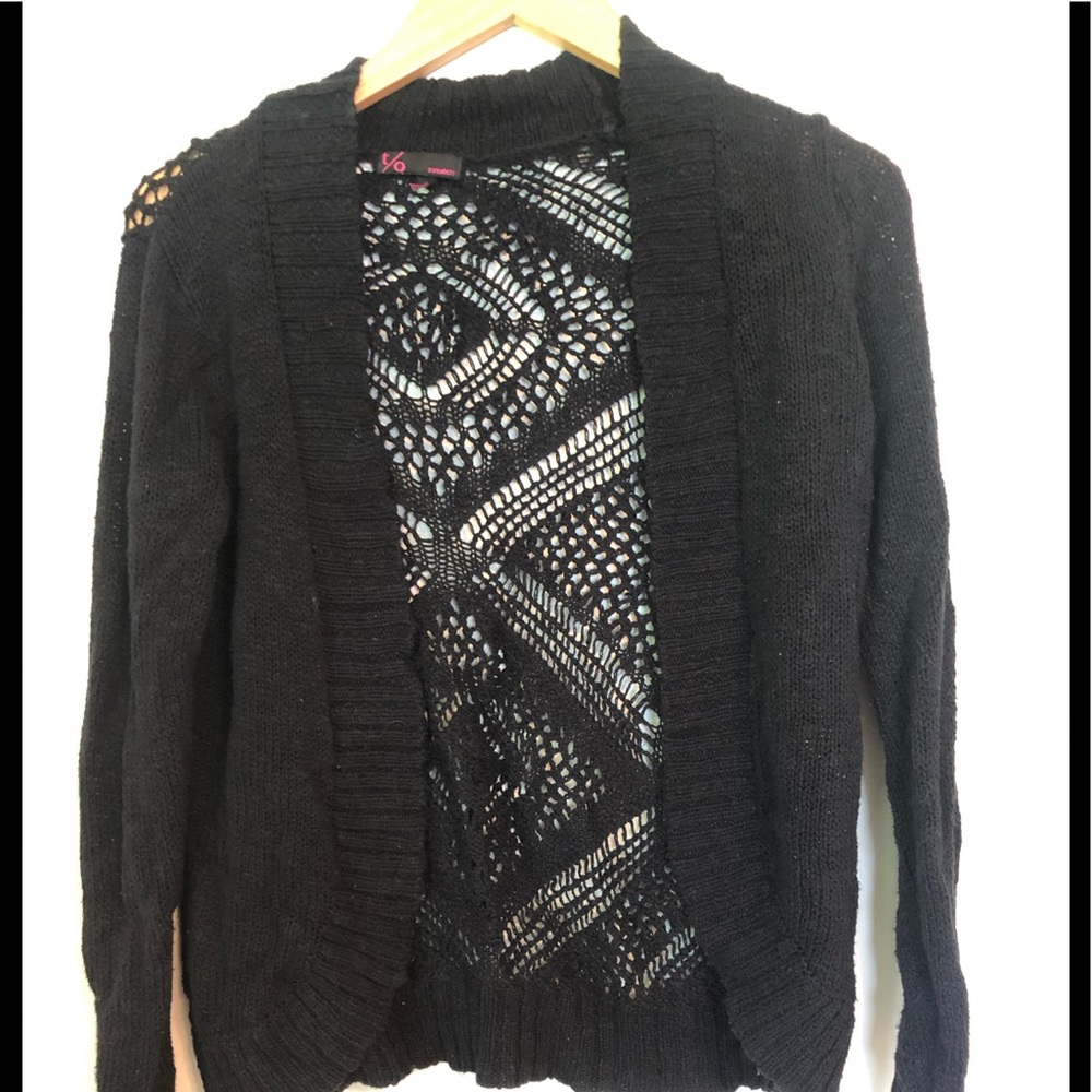 Black cardigan